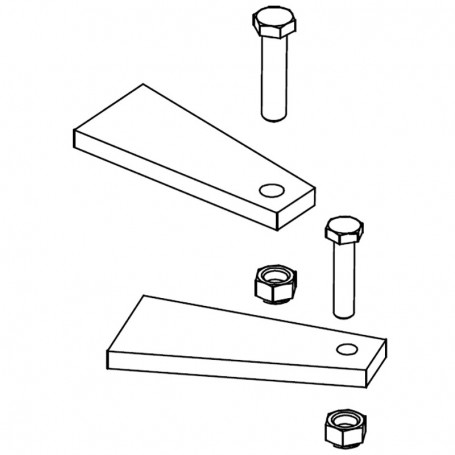 RIC _ Sachet d'accessoires support de fixation pour Oli art.0/653