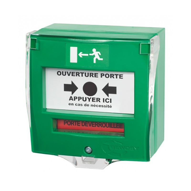 Déclencheur Manuel Simple Contact - Sécurité Domestique - Installation Facile - Vert