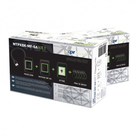 Kit STARTER OFFLine avec: 1 MTPXBK-MF-SA + 1 RTTBK + 1 PROX-USB + 5 PBX-1E-MS50