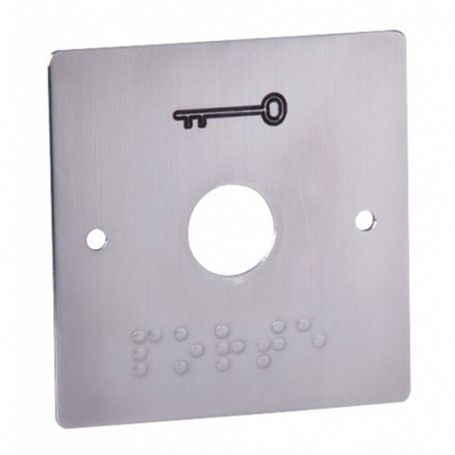Plaque inox marquage braille pour série pb19