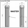 POLY-MASTER : colonne maître de barrière à chaîne avec moteur + armoire
