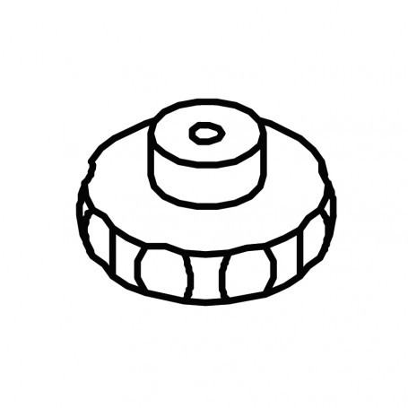 RIC _ Molette de serrage avec douille filletée M6x20 Øe50
