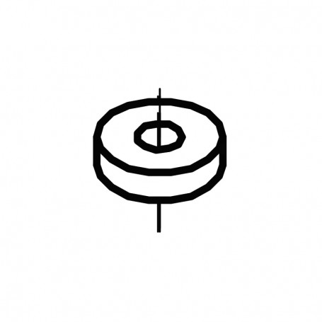 RIC _ Aimant anneau magnetique Øe22 Øi8 sp.6 nr 12 poles diamétrals