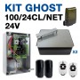 KIT 100/24CLNET: Kit complet 24V avec platine NET24N, câble de 8m