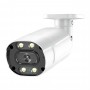 Camera Bullet IP POE 5MP Onvif vision nocturne led blanche