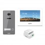 Kit visiophone VIDEA Platine gris foncé / Moniteur HD blanc 7