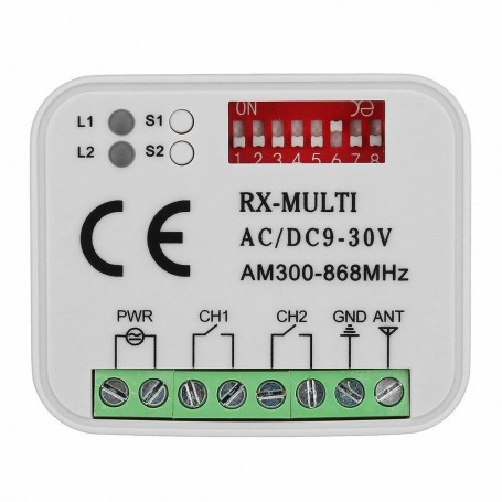 Récepteur universel multi- fréquences 433-868 Mhz  / Multi- marques