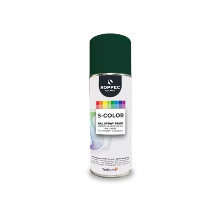 PEINTURE ACRYLIQUE S-COLOR RAL 6005 (VERT MOUSSE) BRILLANT 400ML