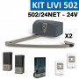 KIT 502/24NET Moteur pour portail battant 24V