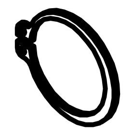 RIC _ Circlips externe Ø35 UNI 7435-35