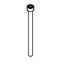 RIC _ Vis TCHC 8.8 zinguée M8x110 demi-filet UNI 5931