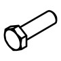 RIC _ Vis TH  8.8 zinguée M12x40 UNI 5739