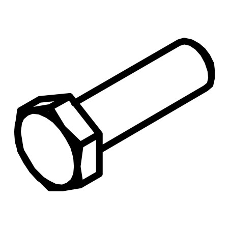 RIC _ Vis TH  8.8 zinguée M12x40 UNI 5739