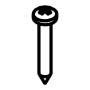 RIC _ Vis autof. tête  bombée cruciforme zinguée Ø2.9x19 UNI 6954