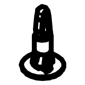 RIC _ Entretoise avec double fixation rapide  trou 4,0/5,4