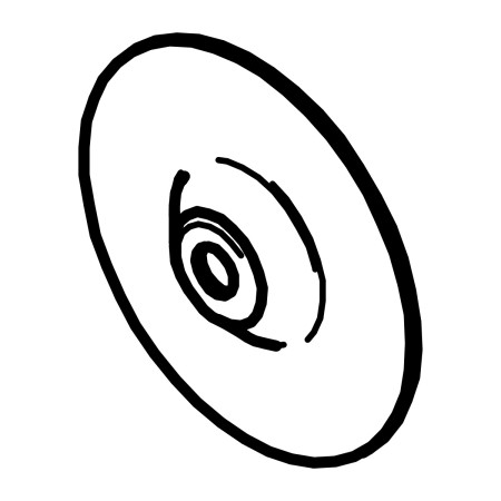 RIC _ Disque en acier pour transformateur rond  Øe60