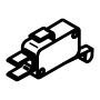 RIC _ Micro-interr. S16 contact or 4.8x0.5 levier long avec roue