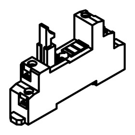 RIC _ Base de fixation de relais sur rail DIN
