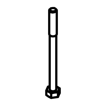 RIC _ Tige zinguée M5 L65 filet L15mm