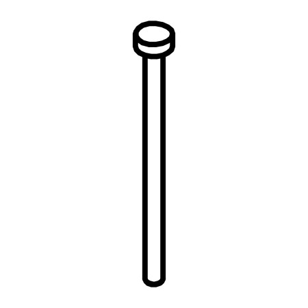 RIC _ Axe de déverrouillage Ø5 L82.5 zinguée