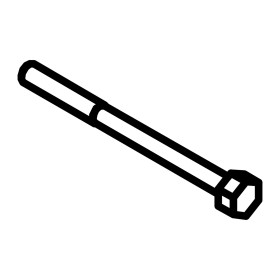 RIC _ Tige pour protection moteur M4 L56 filetée l20 zinguée