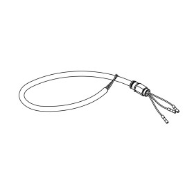 RIC _ Groupe câble gris 4x1.5 L1700mm+presse-étoupe 3/8" laiton x 200