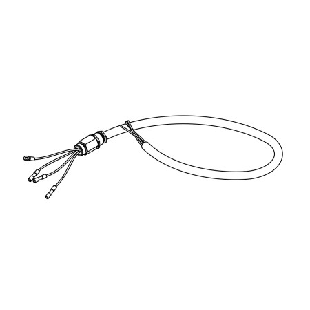 RIC _ Groupe câble gris 4x1.5 L8000 mm +presse-étoupe 3/8" laiton x 200 CL