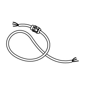 RIC _ Groupe câble d'encodeur Ghost100 gaine en résine 230V LONG