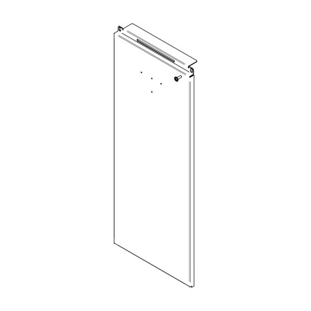 RIC _ Porte inférieure de STOP/N INOX peinte RAL 7016