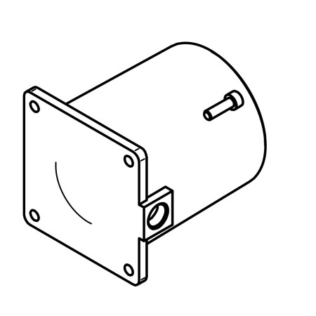 RIC _ Groupe calotte avec stator encastré 90x50 H60 6 pôles