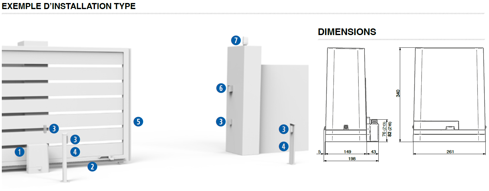 Exemple d’installation type DEA LIVI/X
