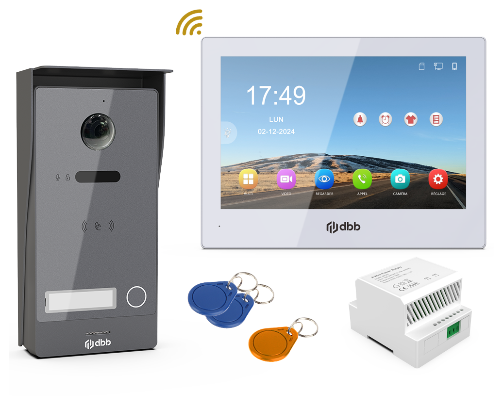 Kit visiophone DBB KVIDRFICG complet