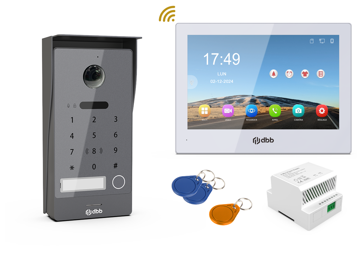 Kit visiophone DBB KVIDRFICKPG complet